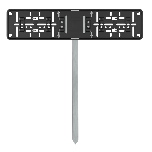 Einschlagpfosten Edelstahl 740 mm mit Adapter-Kennzeichenhalter – zum Einschieben-0